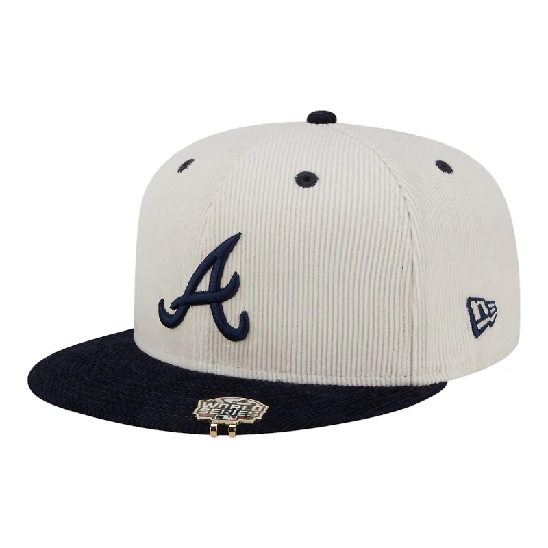 Atlanta Braves Two Tone Corduroy with Hat Clip New Era 59FIFTY Fitted