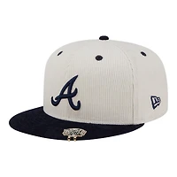 Atlanta Braves Two Tone Corduroy with Hat Clip New Era 59FIFTY Fitted