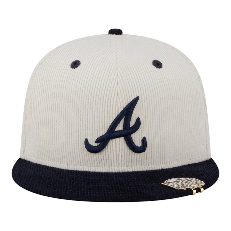 Atlanta Braves Two Tone Corduroy with Hat Clip New Era 59FIFTY Fitted