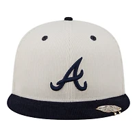 Atlanta Braves Two Tone Corduroy with Hat Clip New Era 59FIFTY Fitted