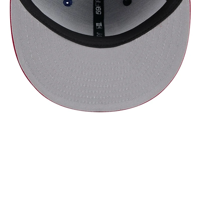 Texas Rangers Pinstripe with League Pin New Era 59FIFTY Fitted Hat