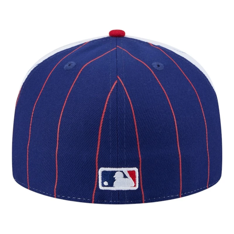 Texas Rangers Pinstripe with League Pin New Era 59FIFTY Fitted Hat