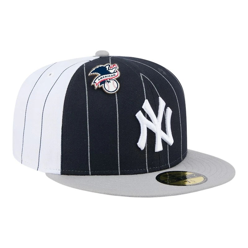 New York Yankees Pinstripe with League Pin Era 59FIFTY Fitted Hat