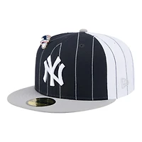 New York Yankees Pinstripe with League Pin Era 59FIFTY Fitted Hat
