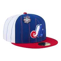 Montreal Expos Pinstripe with League Pin New Era 59FIFTY Fitted Hat