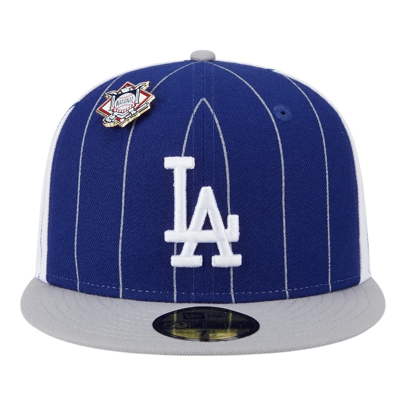 Los Angeles Dodgers Pinstripe with League Pin New Era 59FIFTY Fitted Hat
