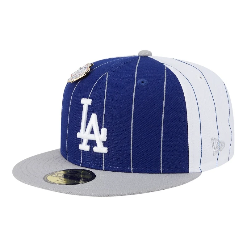 Los Angeles Dodgers Pinstripe with League Pin New Era 59FIFTY Fitted Hat