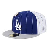 Los Angeles Dodgers Pinstripe with League Pin New Era 59FIFTY Fitted Hat