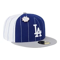 Los Angeles Dodgers Pinstripe with League Pin New Era 59FIFTY Fitted Hat