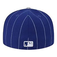Los Angeles Dodgers Pinstripe with League Pin New Era 59FIFTY Fitted Hat