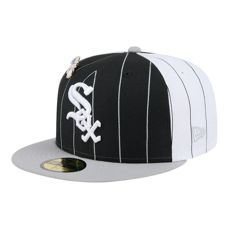 Chicago White Sox Pinstripe with League Pin New Era 59FIFTY Fitted Hat