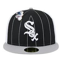 Chicago White Sox Pinstripe with League Pin New Era 59FIFTY Fitted Hat