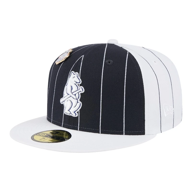 Chicago Cubs Pinstripe with League Pin New Era 59FIFTY Fitted Hat