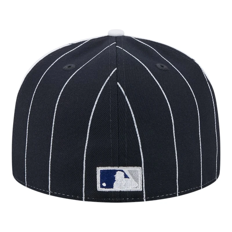 Chicago Cubs Pinstripe with League Pin New Era 59FIFTY Fitted Hat