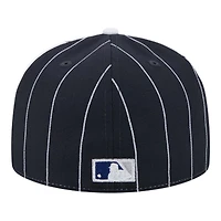 Chicago Cubs Pinstripe with League Pin New Era 59FIFTY Fitted Hat