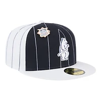 Chicago Cubs Pinstripe with League Pin New Era 59FIFTY Fitted Hat
