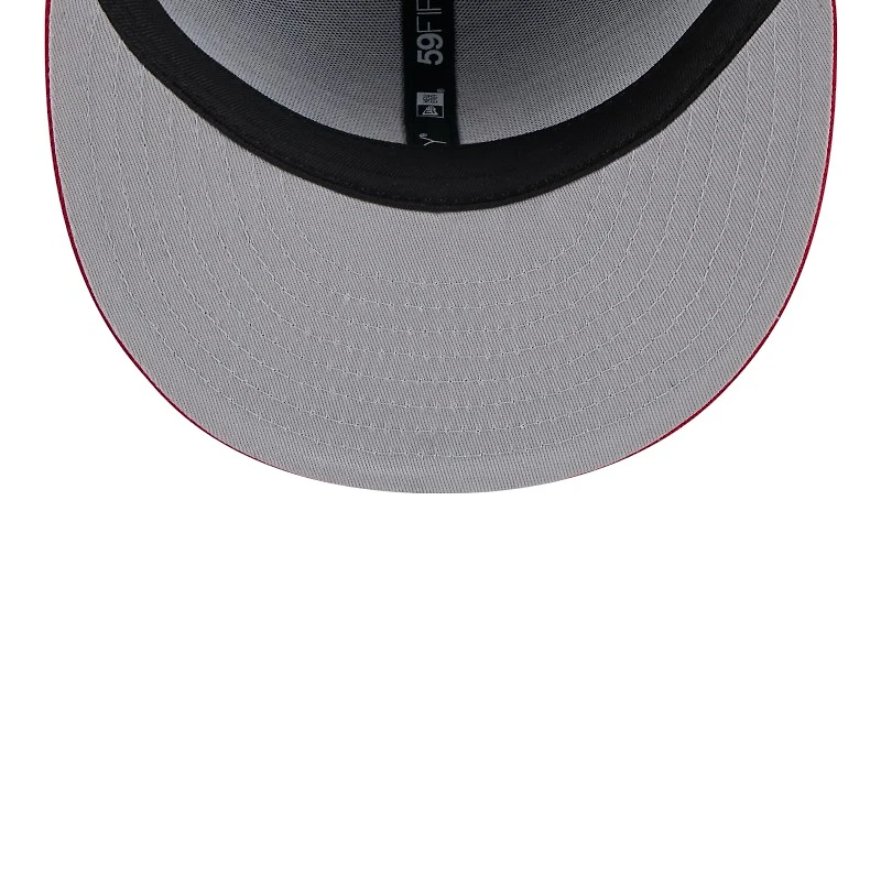 Atlanta Braves Pinstripe with League Pin New Era 59FIFTY Fitted Hat