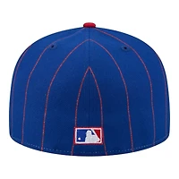 Atlanta Braves Pinstripe with League Pin New Era 59FIFTY Fitted Hat