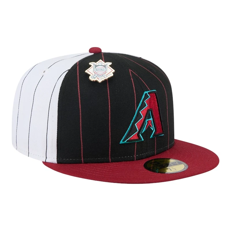 Arizona Diamondbacks Pinstripe with League Pin New Era 59FIFTY Fitted Hat
