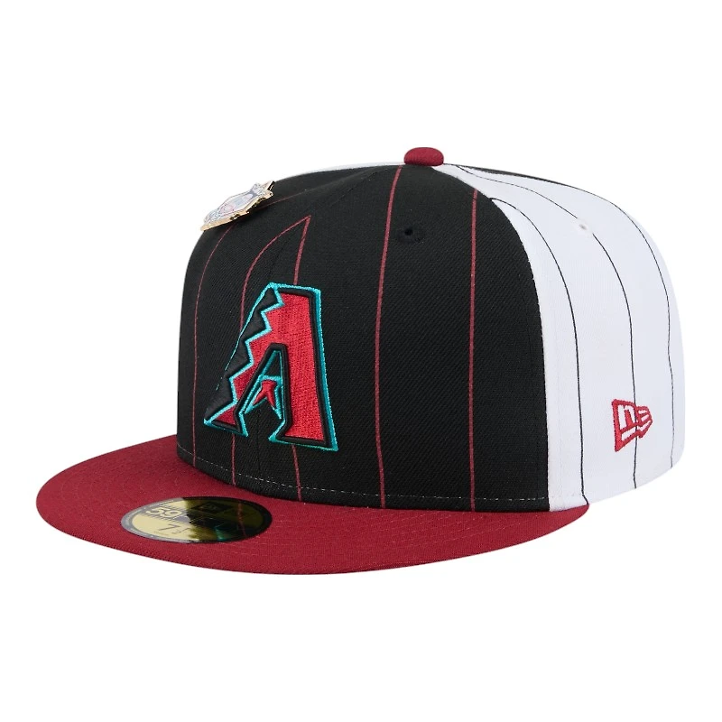 Arizona Diamondbacks Pinstripe with League Pin New Era 59FIFTY Fitted Hat