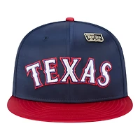 Texas Rangers Satin Two Tone With New Era Pin 59FIFTY Fitted Hat
