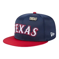 Texas Rangers Satin Two Tone With New Era Pin 59FIFTY Fitted Hat