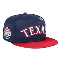 Texas Rangers Satin Two Tone With New Era Pin 59FIFTY Fitted Hat