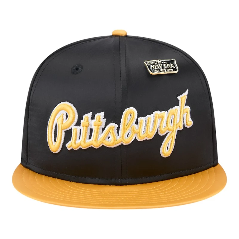 Pittsburgh Pirates Satin Two Tone With New Era Pin 59FIFTY Fitted Hat