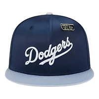 Los Angeles Dodgers Satin Two Tone With New Era Pin 59FIFTY Fitted Hat