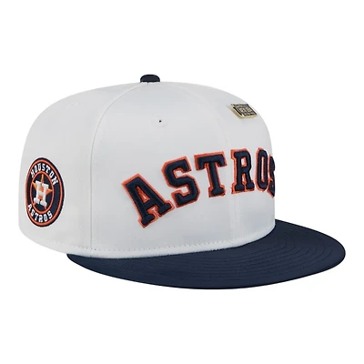 Houston Astros Satin Two Tone With New Era Pin 59FIFTY Fitted Hat