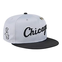 Chicago White Sox Satin Two Tone With New Era Pin 59FIFTY Fitted Hat