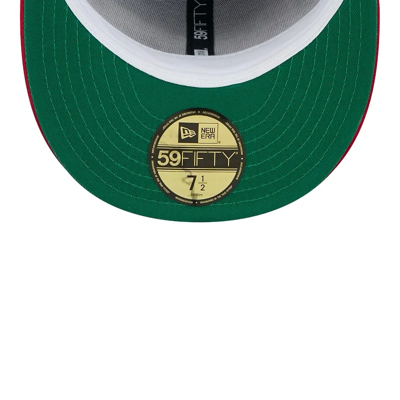 Atlanta Braves Satin Two Tone With New Era Pin 59FIFTY Fitted Hat