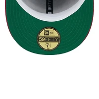 Atlanta Braves Satin Two Tone With New Era Pin 59FIFTY Fitted Hat