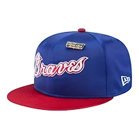 Atlanta Braves Satin Two Tone With New Era Pin 59FIFTY Fitted Hat