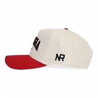 Georgia Dawgs Cream and Red Arched No Rivals Snapback Hat