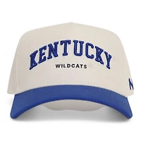 Kentucky Wildcats Cream and Royal Blue Arched No Rivals Snapback Hat