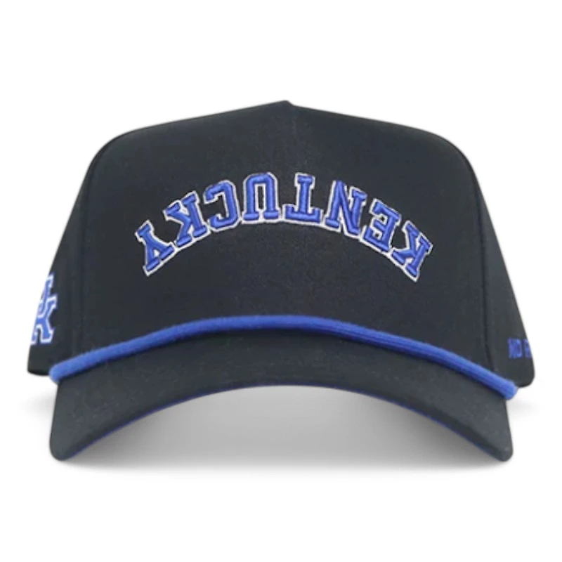 Kentucky Wildcats Black and Royal Blue Blackout No Rivals Snapback Hat