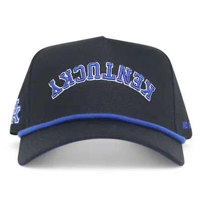 Kentucky Wildcats Black and Royal Blue Blackout No Rivals Snapback Hat