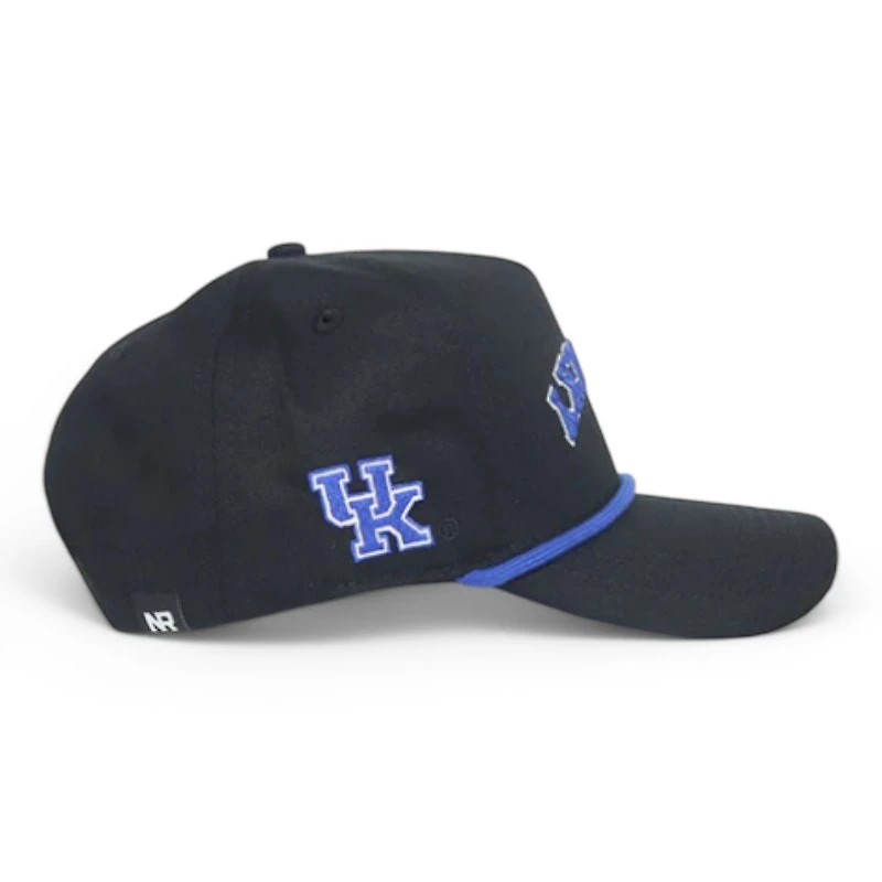 Kentucky Wildcats Black and Royal Blue Blackout No Rivals Snapback Hat