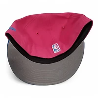 New York Knicks Pink and Cardinal Blue 1946 ASG Patch Gray UV Era 59FIFTY Fitted Hat