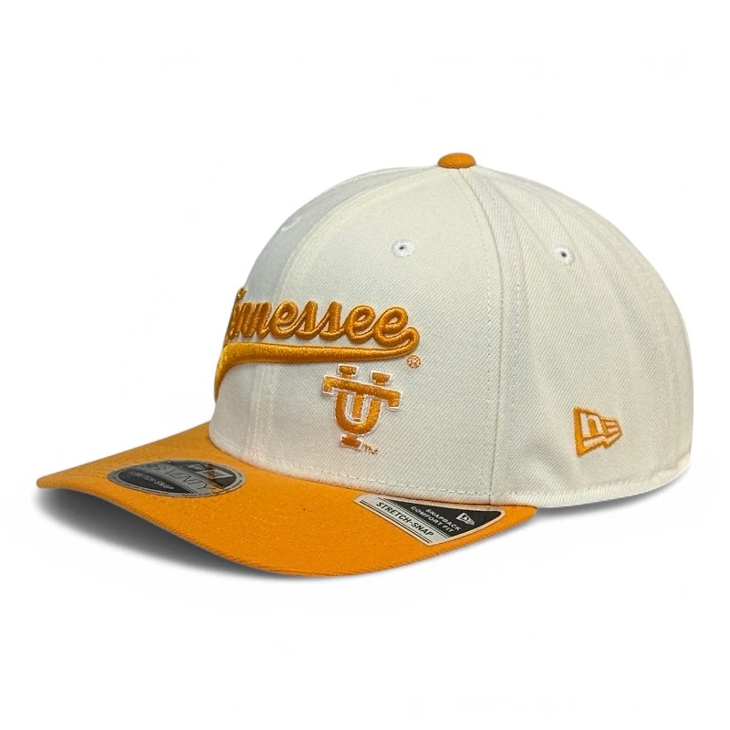 Tennessee Volunteers Chrome and Orange Double Script New Era 9SEVENTY Adjustable Hat