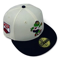 Boston Red Sox Chrome and Navy Mascot Pennant Patch UV New Era 59FIFTY Fitted Hat