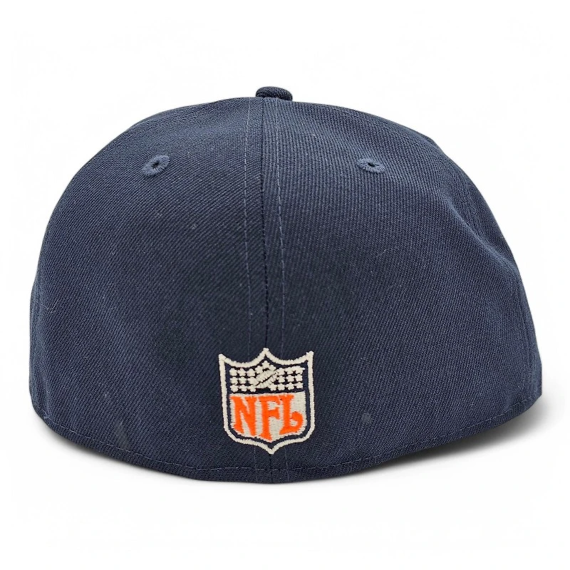 Denver Broncos Oceanside Blue Leon the Lab SB 50 Patch Green UV New Era 59FIFTY Fitted Hat