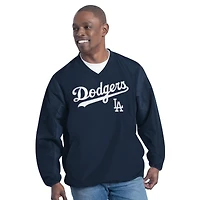 Los Angeles Dodgers Navy G-III Front Script Long Sleeve Pullover Jacket
