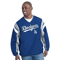 Los Angeles Dodgers Royal Blue G-III Front Script Long Sleeve Pullover Jacket