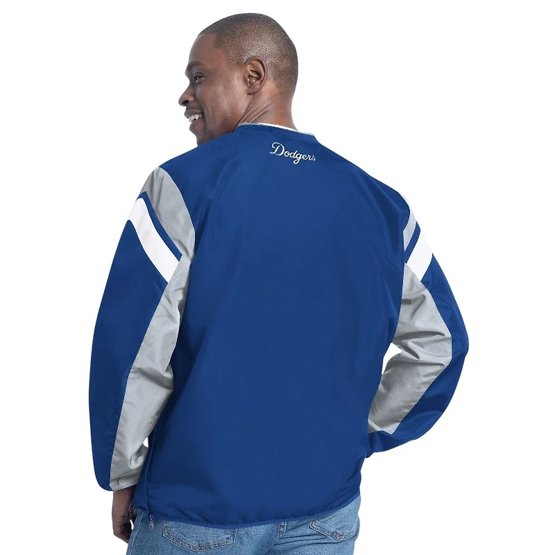 Los Angeles Dodgers Royal Blue G-III Front Script Long Sleeve Pullover Jacket