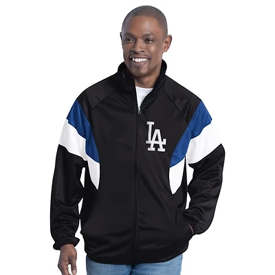 Los Angeles Dodgers Black G-III Veteran Track Jacket