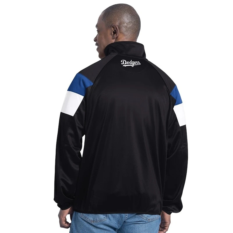 Los Angeles Dodgers Black G-III Veteran Track Jacket