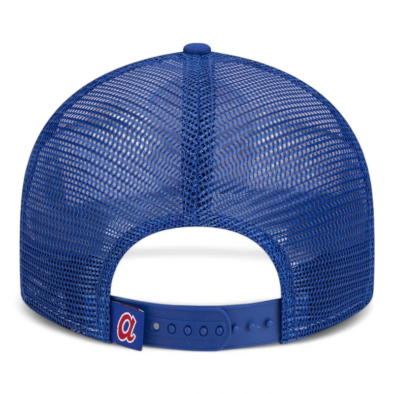Atlanta Braves Royal Blue Mesh Trucker Low Profile New Era 9FIFTY Snapback Hat