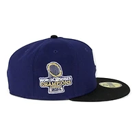 Los Angeles Dodgers Royal and Black City Connect 2024 WS Champions Patch Icy UV New Era 59FIFTY Fitted Hat